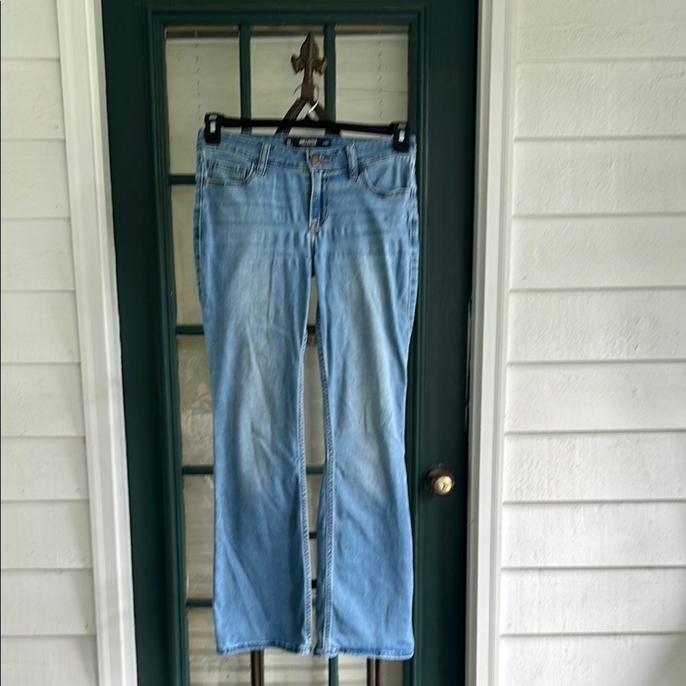 Hollister Women's Boot Cut Jeans - Light Blue